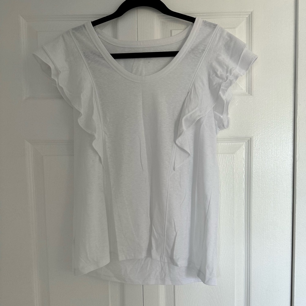 Loft Ruffle Tshirt brand new